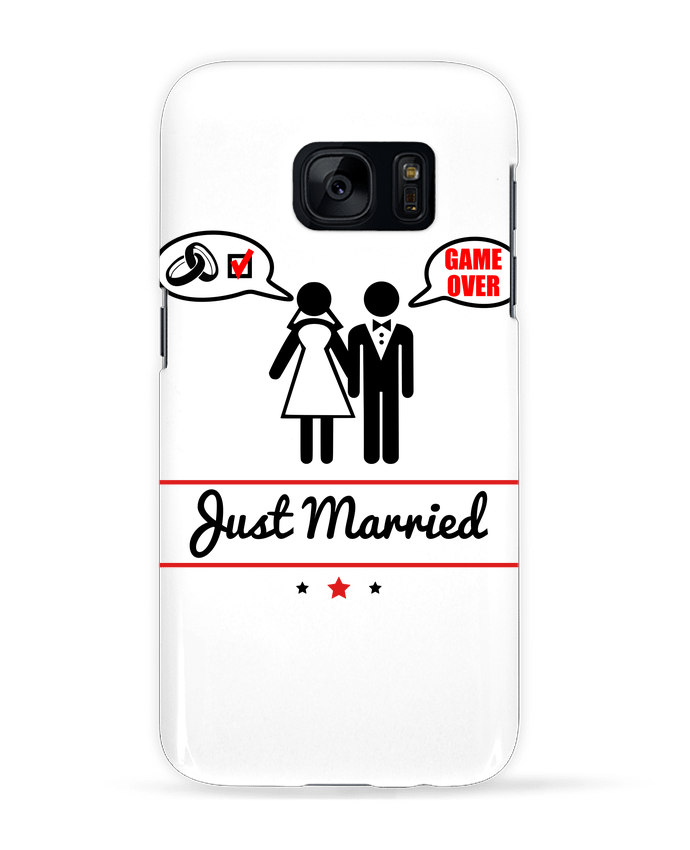 Case 3D Samsung Galaxy S7 Just married, juste mariés by Benichan