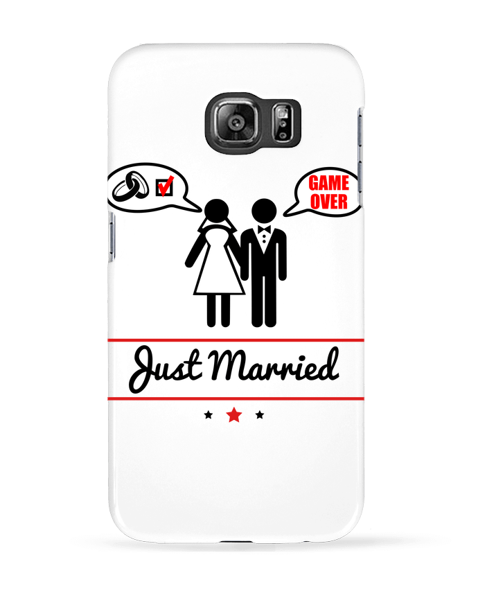 Case 3D Samsung Galaxy S6 Just married, juste mariés - Benichan