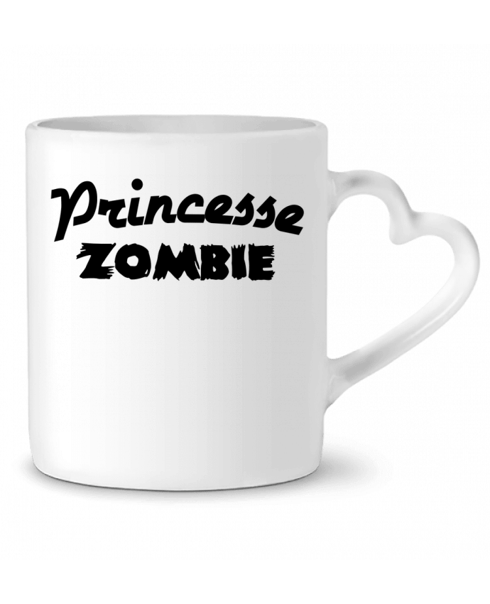 Mug coeur Princesse Zombie par L'Homme Sandwich