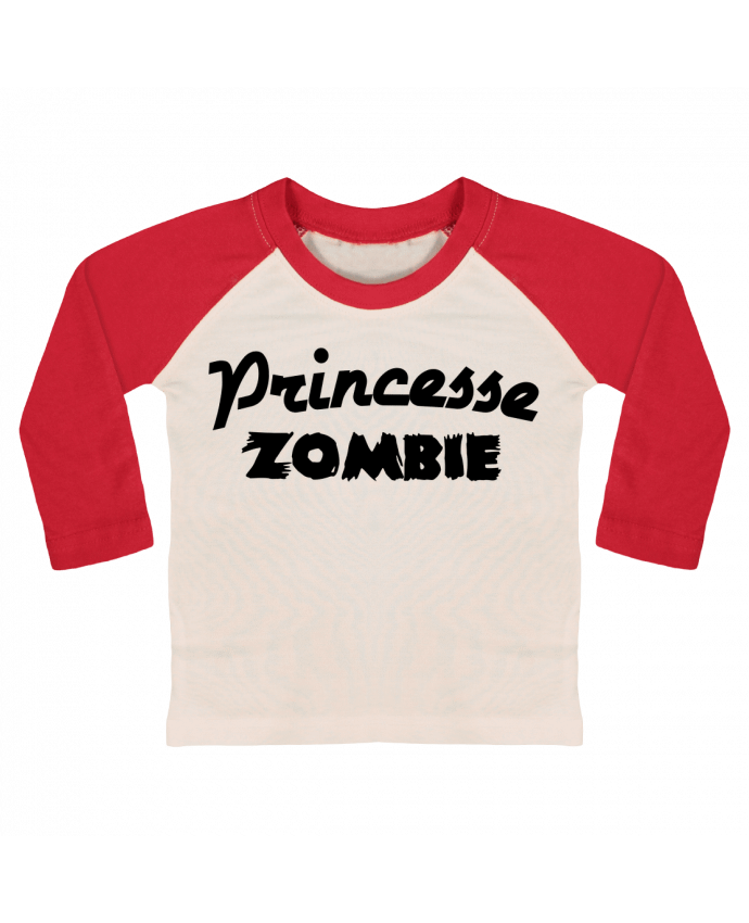 T-shirt baby Baseball long sleeve Princesse Zombie by L'Homme Sandwich