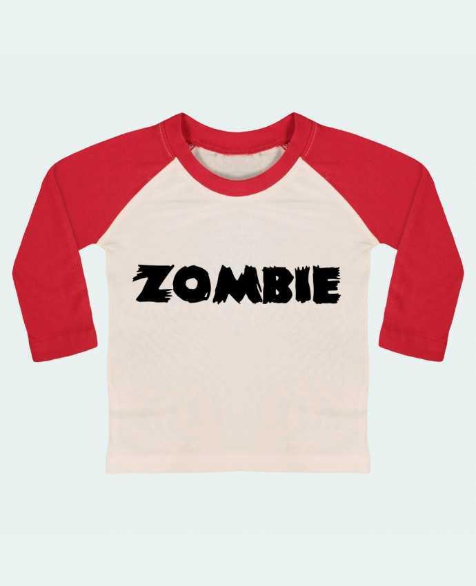 T-shirt baby Baseball long sleeve Zombie by L'Homme Sandwich