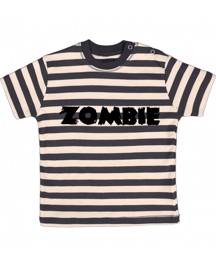 Tee-shirt bébé à rayures Zombie par L'Homme Sandwich