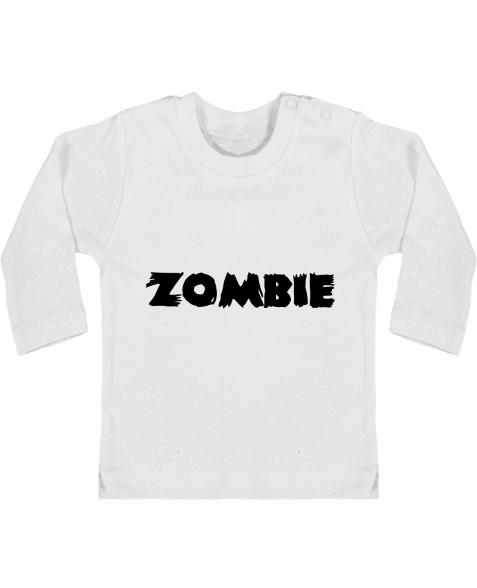 Baby T-shirt with press-studs long sleeve Zombie manches longues du designer L'Homme Sandwich