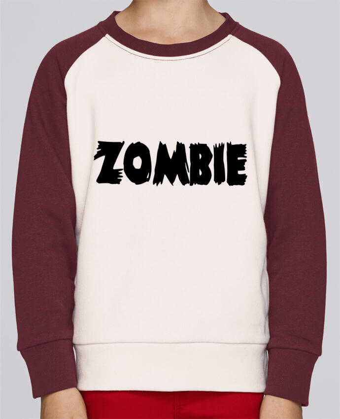 Sweatshirt Kids Round Neck Stanley Mini Contrast Zombie by L'Homme Sandwich