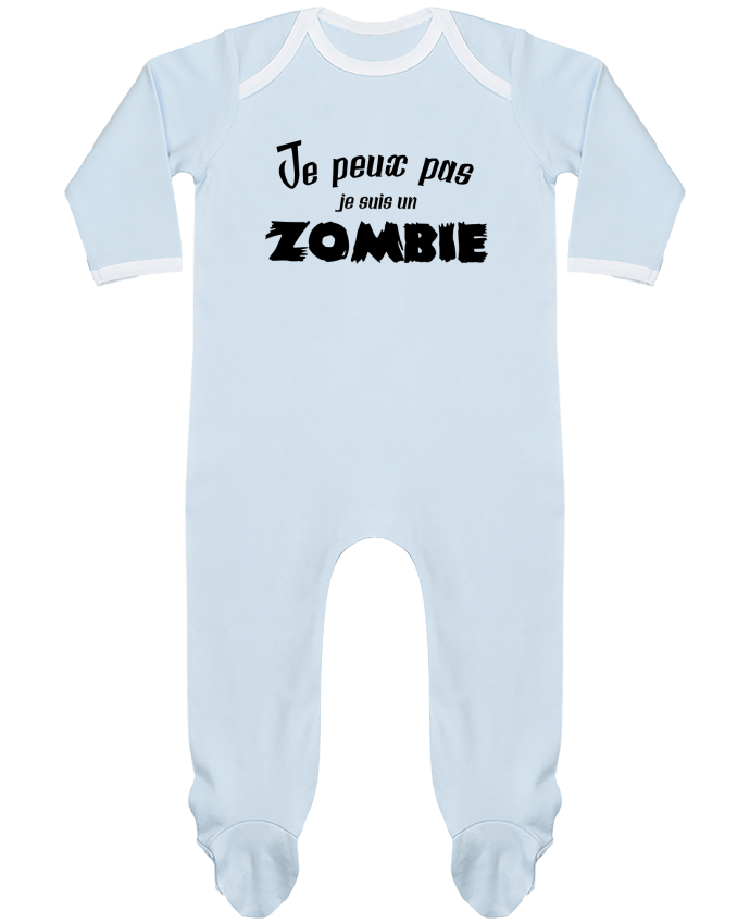 Body Pyjama Bébé Je peux pas je suis un Zombie par L'Homme Sandwich