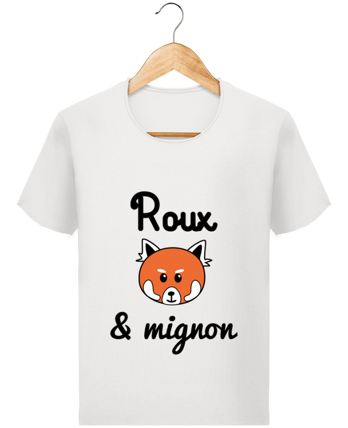  T-shirt Homme vintage Roux & Mignon, Panda roux par Benichan