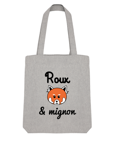 Tote Bag Stanley Stella Roux & Mignon, Panda roux par Benichan 