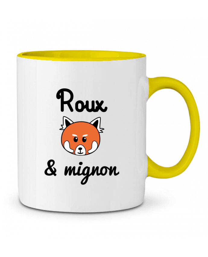 Mug bicolore Roux & Mignon, Panda roux Benichan