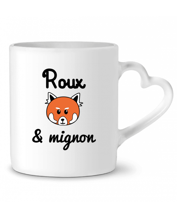 Mug coeur Roux & Mignon, Panda roux par Benichan