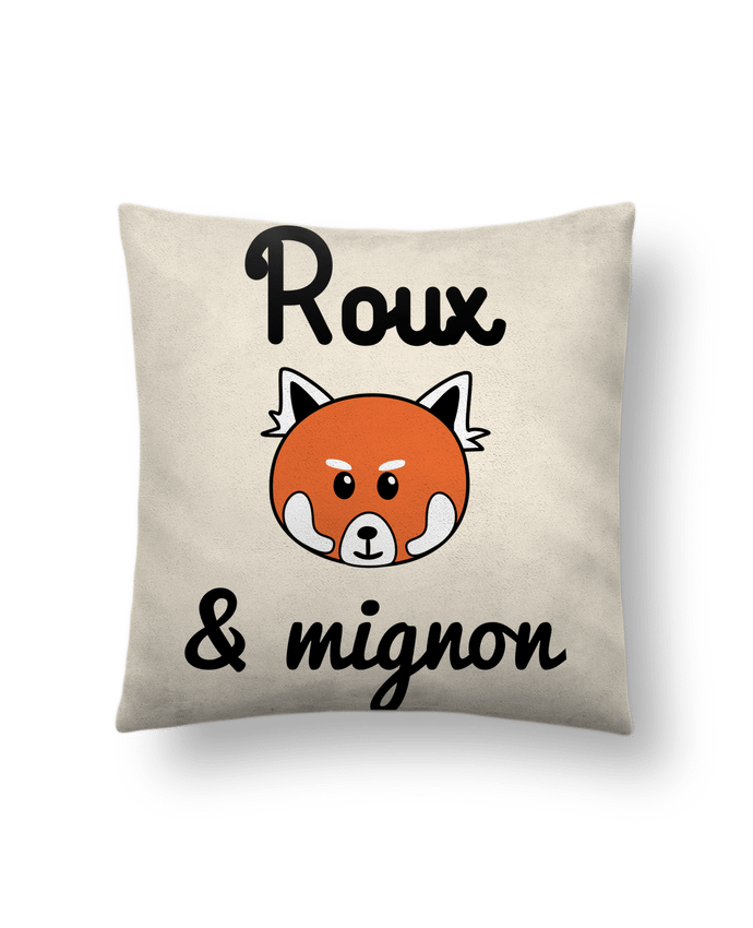 Cushion suede touch 45 x 45 cm Roux & Mignon, Panda roux by Benichan