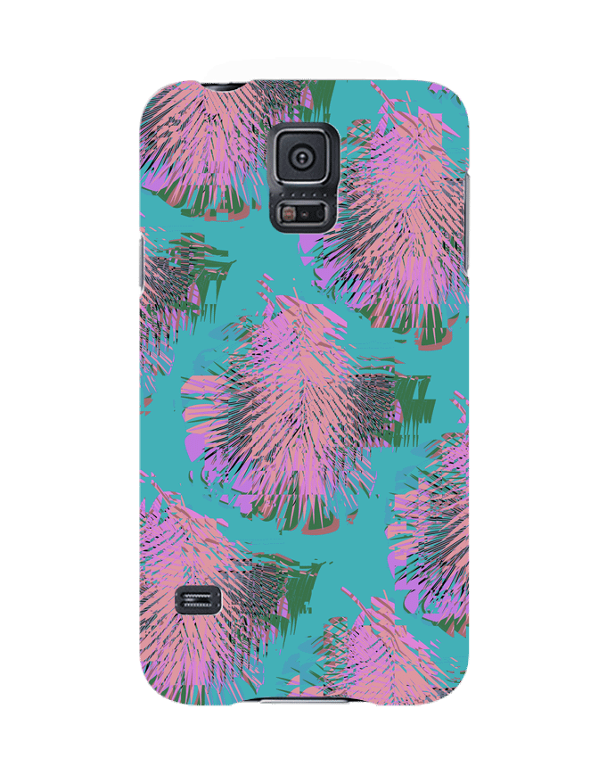 Case 3D Samsung Galaxy S5 Pink Palms by L'Homme Sandwich