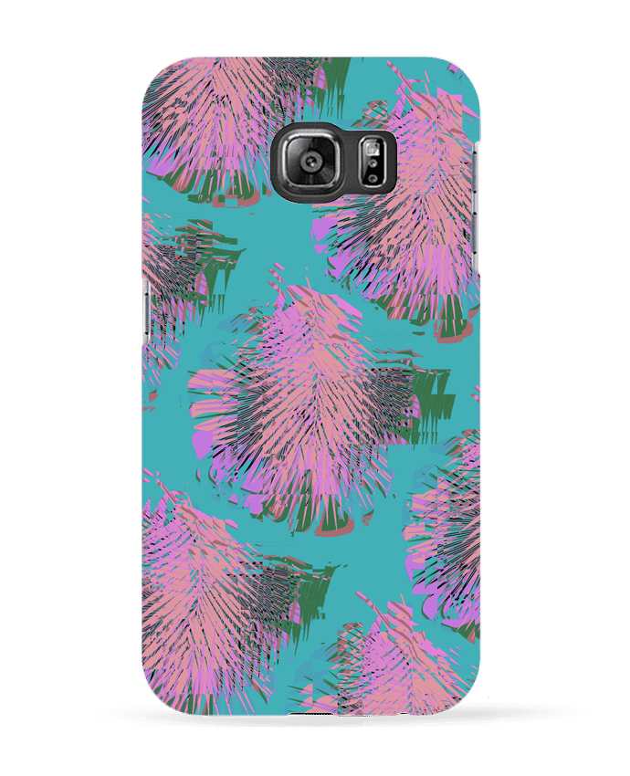 Case 3D Samsung Galaxy S6 Pink Palms - L'Homme Sandwich