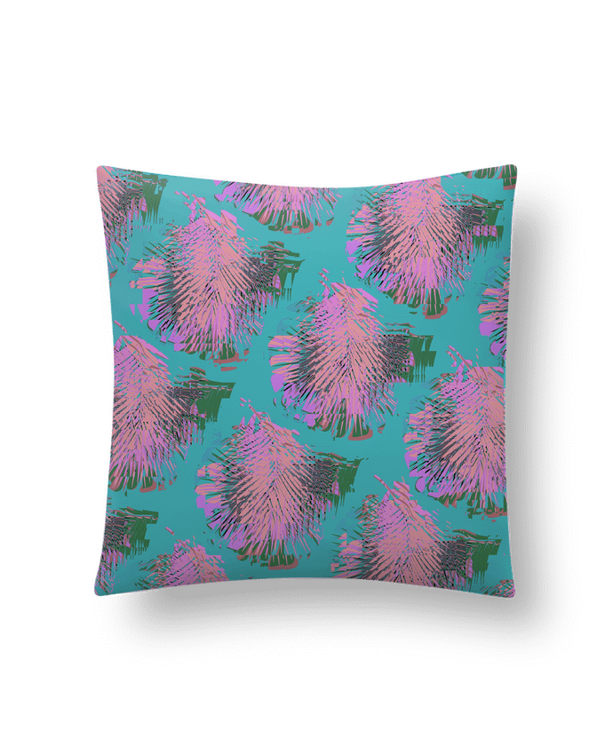 Cushion synthetic soft 45 x 45 cm Pink Palms by L'Homme Sandwich