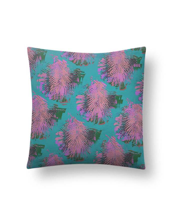 Cushion suede touch 45 x 45 cm Pink Palms by L'Homme Sandwich