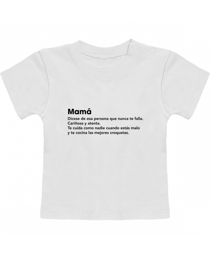 T-shirt bébé Mamá definición manches courtes du designer tunetoo