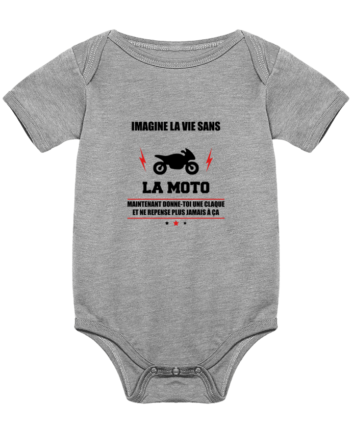 Body Bebé Imagine la vie sans la moto por Benichan