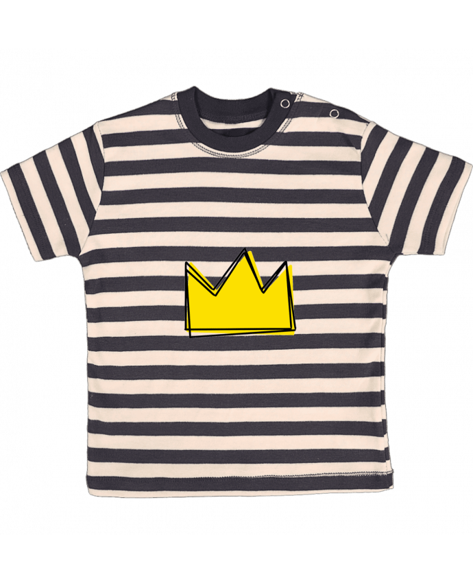Tee-shirt bébé à rayures Crown par VanLeg