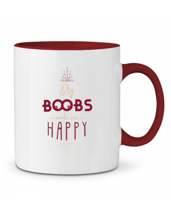 Mug bicolore Big Boobs Make Me Happy PTIT MYTHO