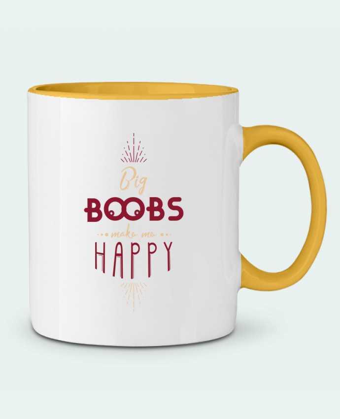 Two-tone Ceramic Mug Big Boobs Make Me Happy PTIT MYTHO