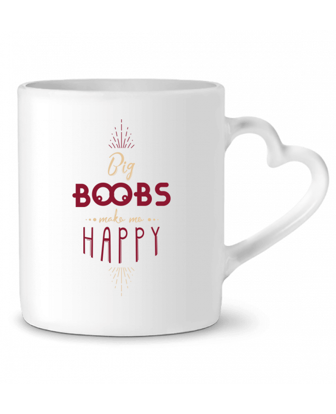 Mug coeur Big Boobs Make Me Happy par PTIT MYTHO