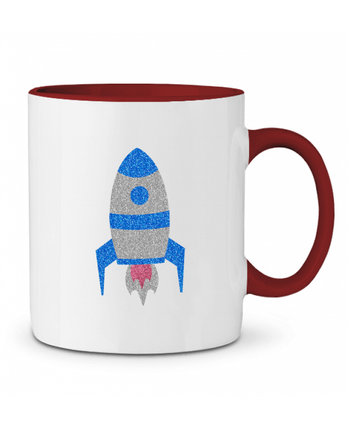Mug bicolore Fusée Les Caprices de Filles
