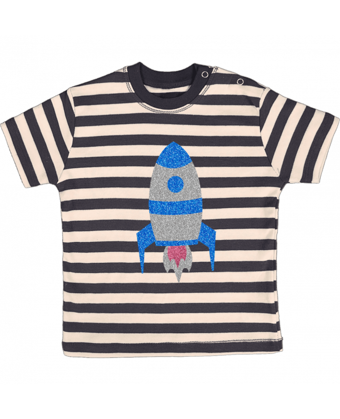 T-shirt baby with stripes Fusée by Les Caprices de Filles