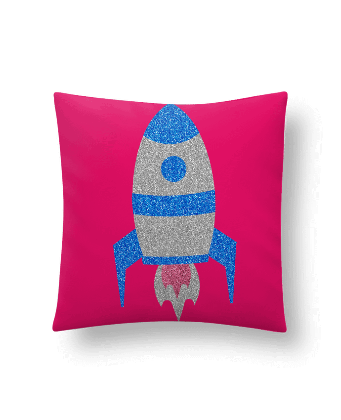Cushion synthetic soft 45 x 45 cm Fusée by Les Caprices de Filles