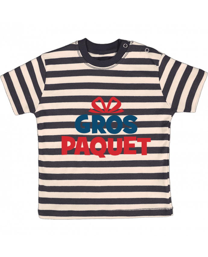 Camiseta Bebé a Rayas Noël - Gros paquet por tunetoo