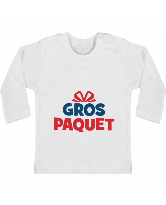 Baby T-shirt with press-studs long sleeve Noël - Gros paquet manches longues du designer tunetoo