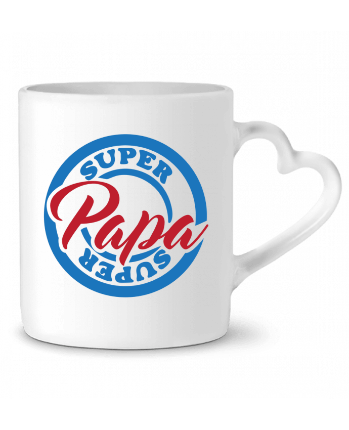 Mug Heart Super papa by tunetoo