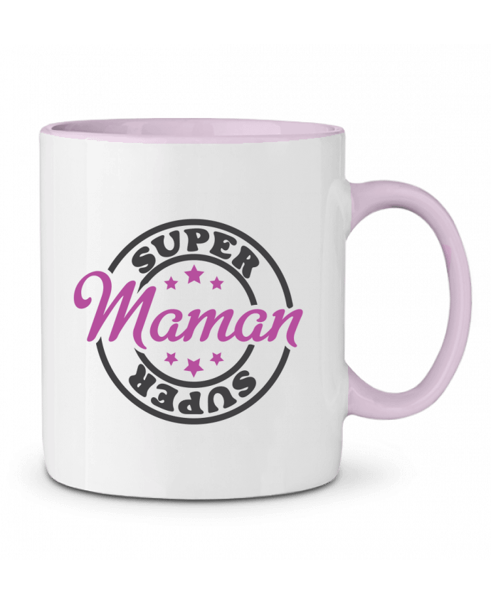 Two-tone Ceramic Mug Super Maman tunetoo