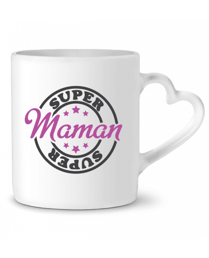 Mug Heart Super Maman by tunetoo