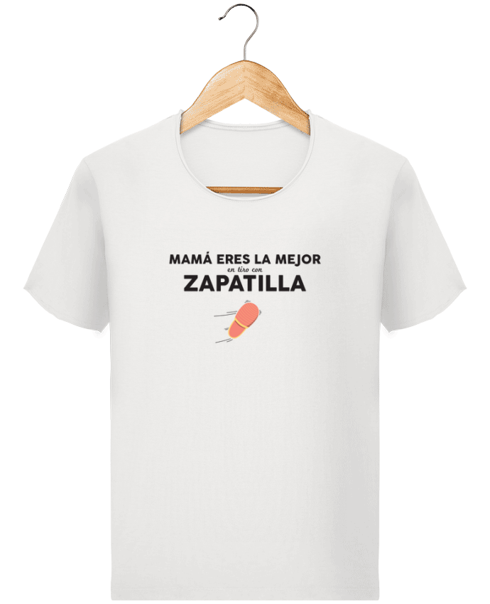  T-shirt Homme vintage Mamá eres la mejor en tiro con zapatilla par tunetoo