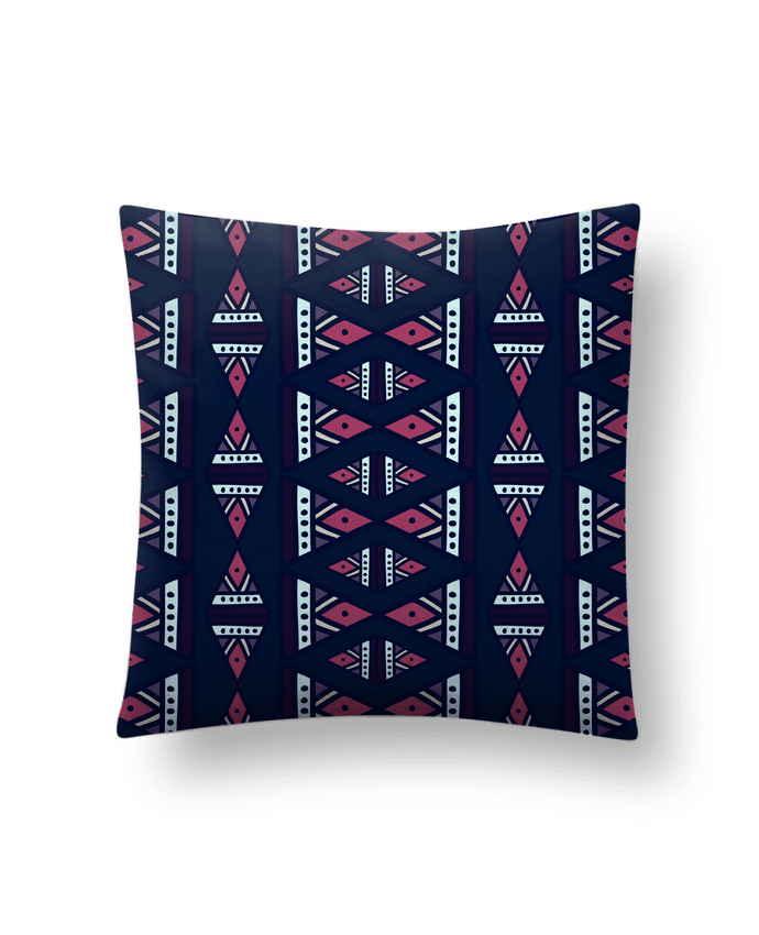 Cushion suede touch 45 x 45 cm Coussin décoratif avec motifs art tribal by boutikto