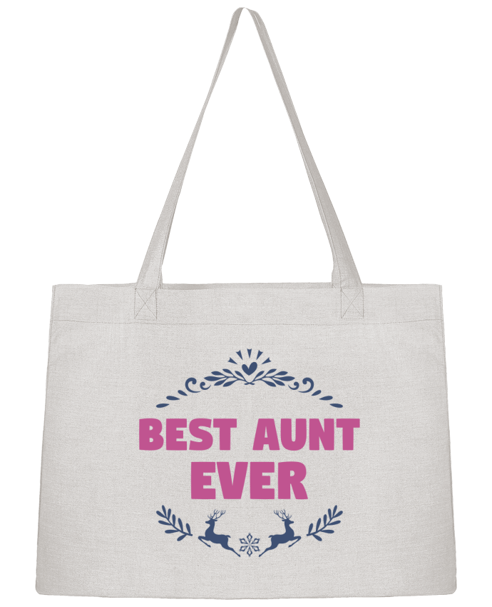Shopping tote bag Stanley Stella Christmas - Best Aunt Ever by tunetoo