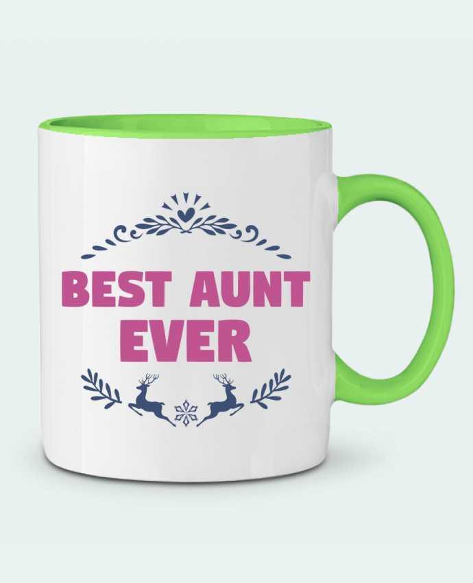 Mug bicolore Christmas - Best Aunt Ever tunetoo