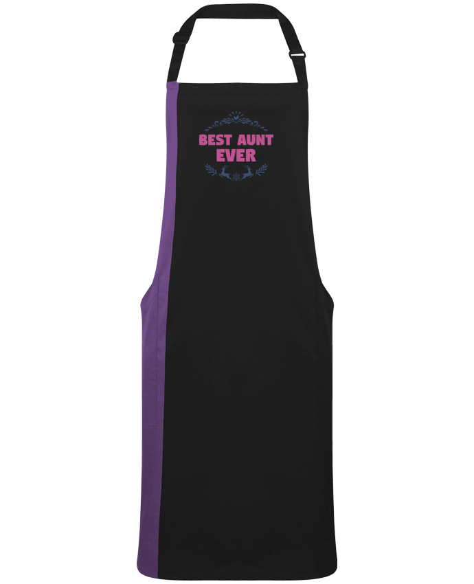 Two-tone long Apron Christmas - Best Aunt Ever by  tunetoo