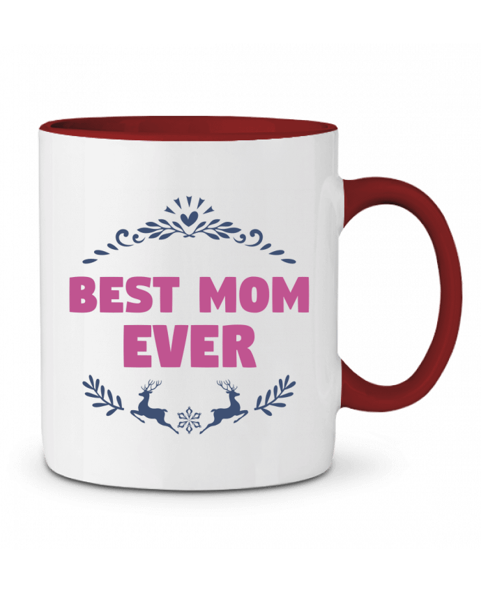 Mug bicolore Christmas - Best Mom Ever tunetoo