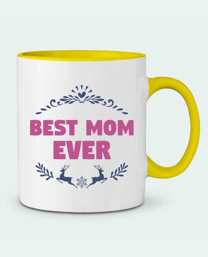 Two-tone Ceramic Mug Christmas - Best Mom Ever tunetoo