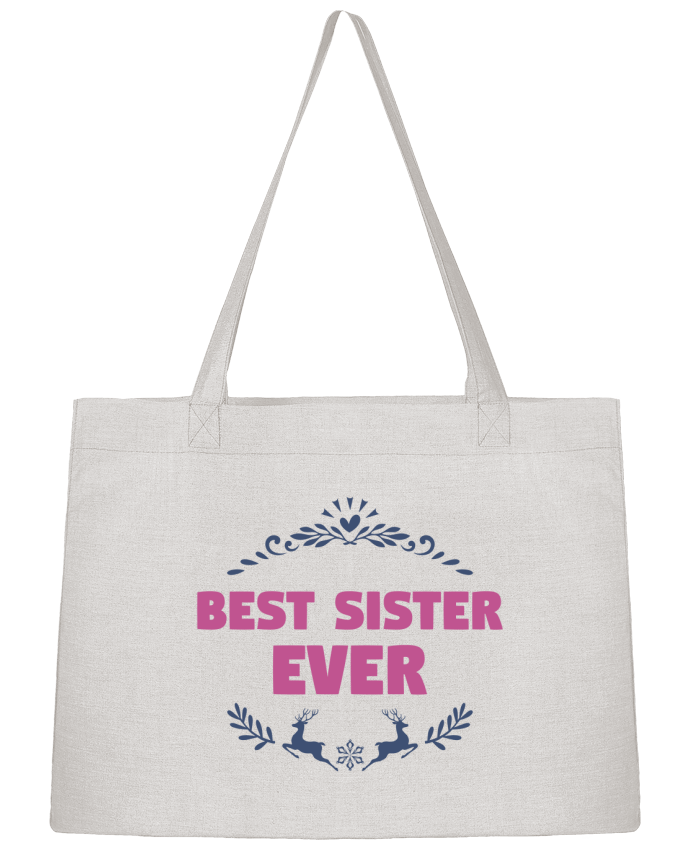 Shopping tote bag Stanley Stella Christmas - Best Sister Ever by tunetoo