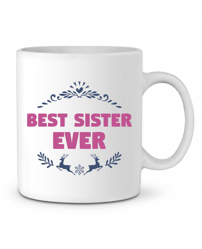 Ceramic Mug Christmas - Best Sister Ever by tunetoo