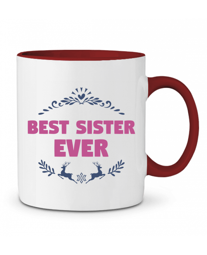 Mug bicolore Christmas - Best Sister Ever tunetoo