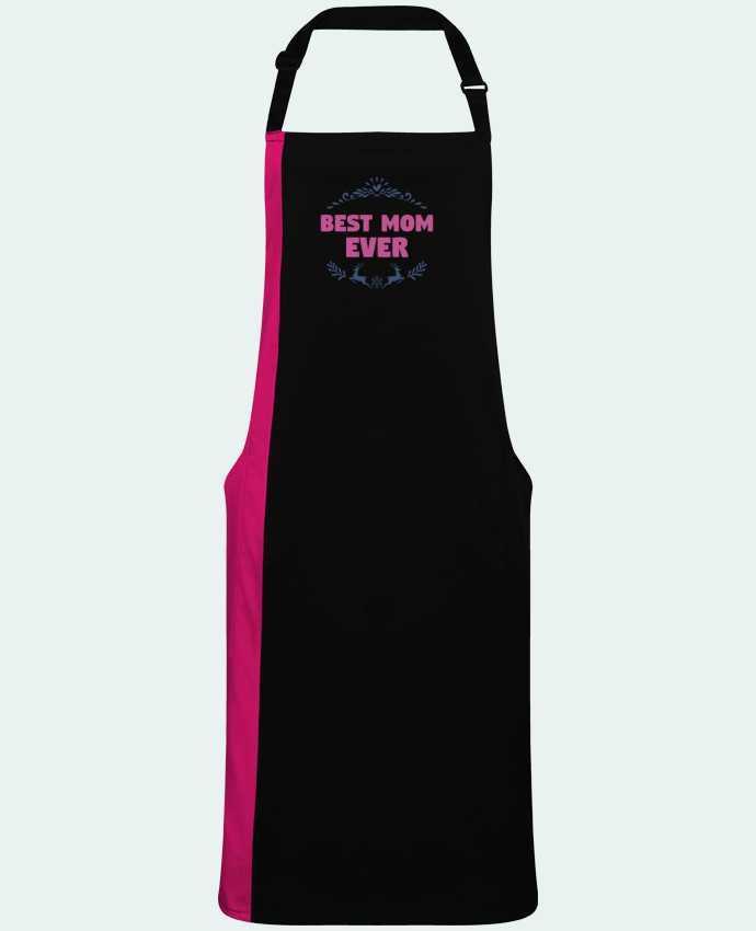 Two-tone long Apron Christmas - Best Mom Ever by  tunetoo