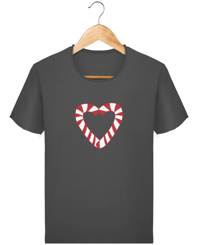  T-shirt Homme vintage Christmas Candy Cane Heart par tunetoo