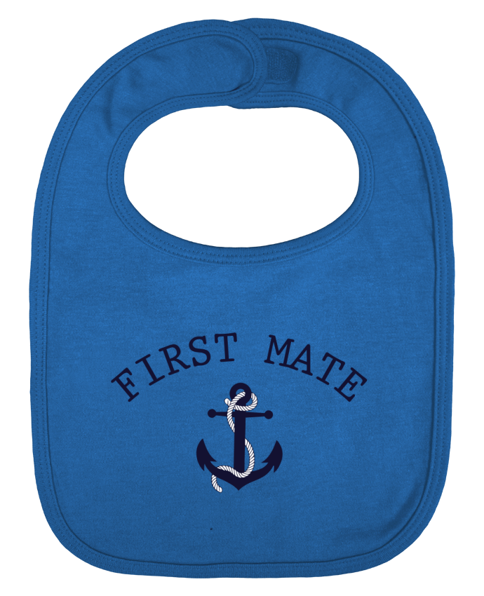 Baby Bib plain and contrast Capitain and first mate by tunetoo