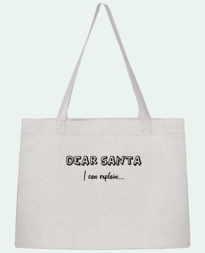 Shopping tote bag Stanley Stella Christmas - Dear santa, i can explain by tunetoo