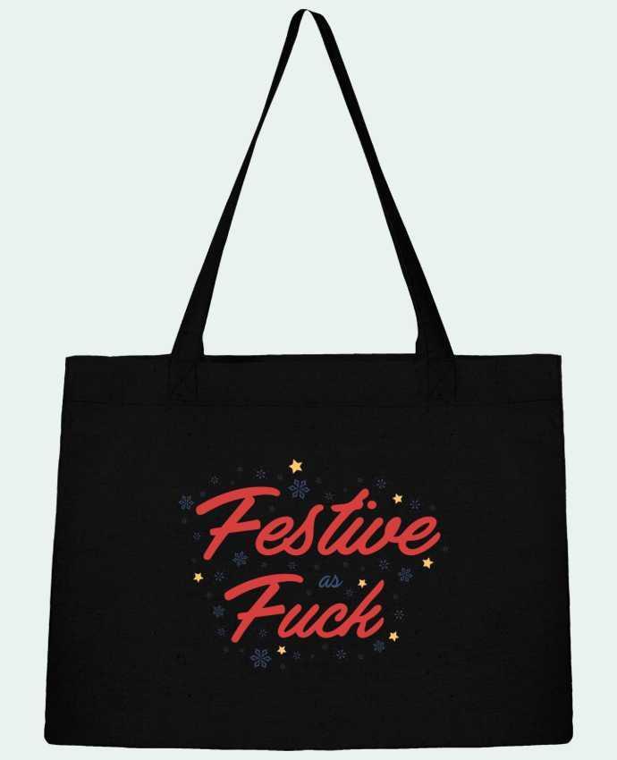 Shopping tote bag Stanley Stella Christmas - Festive as fuck by tunetoo