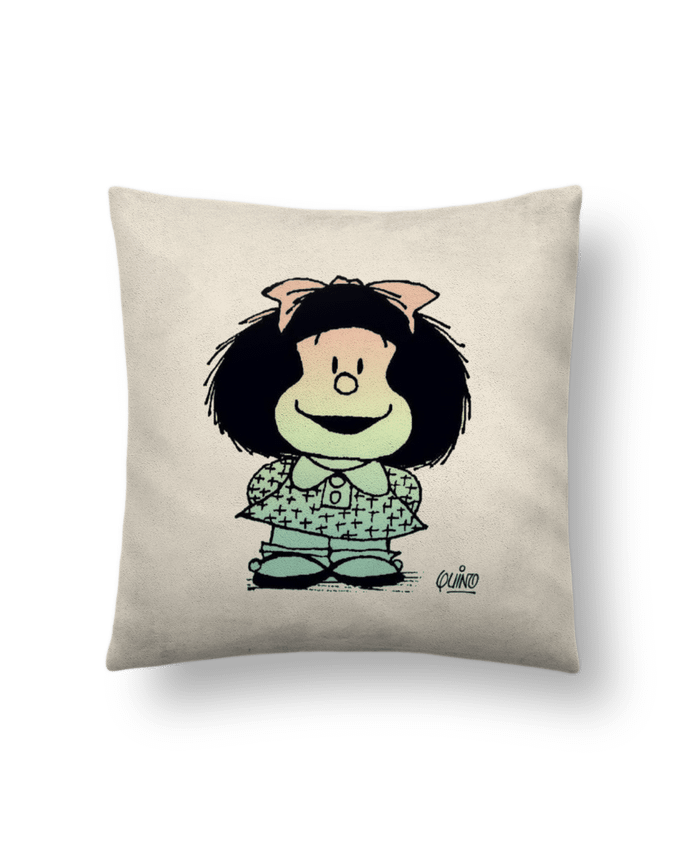 Coussin suédine Mafalda. par puravida