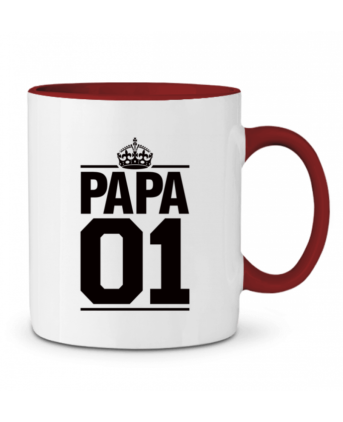 Mug bicolore Papa 01 Freeyourshirt.com