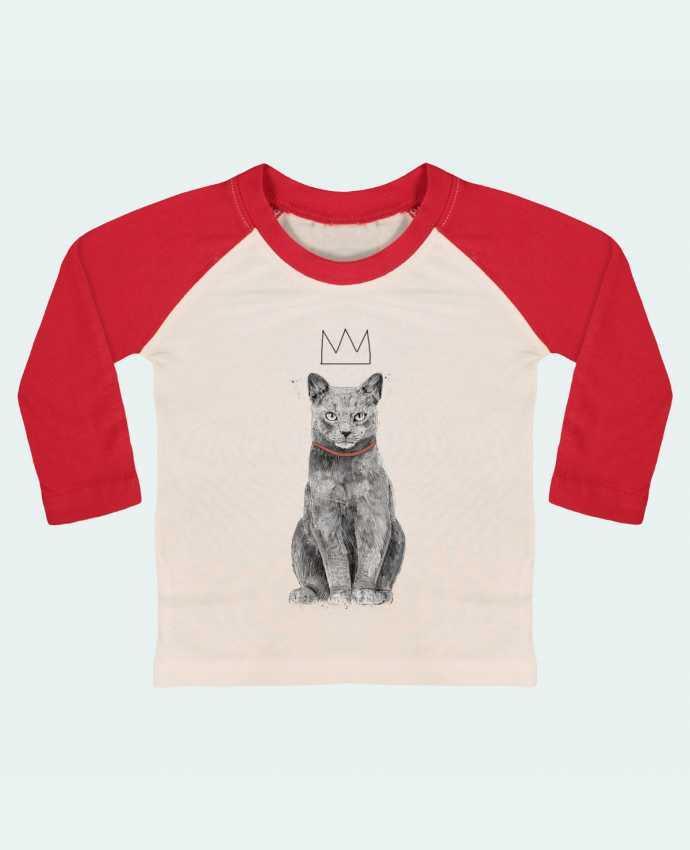 T-shirt baby Baseball long sleeve King Of Everything by Balàzs Solti